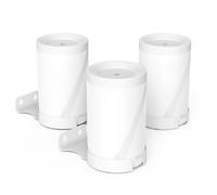 ZahoTse Lot de 3 supports compatibles avec le système WiFi 7 en maille TP Link Deco BE63 / BE65 - Support mural simple et robuste - Support TP Link Deco BE63 / BE65 avec gestion des câbles (blanc)