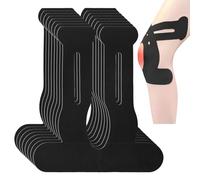 ZAHRVIA Lot de 8 bandes de kinésiologie prédécoupées pour genou, Cerotto sportivo elastico impermeabile, adatto per alleviare il dolore al ginocchio (Noir)