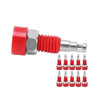 ZAICOLER 10 Pièces Mini 2mm Banane Femelle Jack Connecteur Panneau de Liaison Poste, Panneau Adaptateur Banane Fiable pour Instruments électroniques (Rouge)