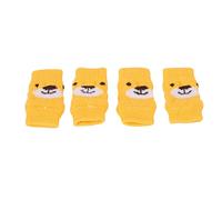 ZAICOLER 4 Pièces Manchon de Protection de Coude pour Chien Manchon de Récupération pour Chien Motif d'ours de Dessin animé Protection des Articulations Chaussettes de Genou Anti-dérapant saleté (L)
