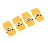 ZAICOLER 4 Pièces Manchon de Protection de Coude pour Chien Manchon de Récupération pour Chien Motif d'ours de Dessin animé Protection des Articulations Chaussettes de Genou Anti-dérapant saleté (XL)