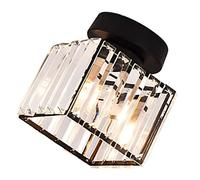 ZAICOLER Abat-jour élégant en Cristal pour un éclairage Confortable, Installation Simple pour Chambre à Coucher, Salon - Fer, 13 X 17 Cm (Sans ampoule)