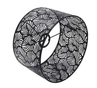 ZAICOLER Abat-jour en Fer Moderne, Abat-jour Creux pour Ampoules E14 E27, Jolis Motifs, Décoration Murale pour Salon, Décoratif de 9,84 Pouces de Diamètre (BLACK)