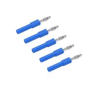 ZAICOLER Adaptateur de Fiche Banane 4 Mm, Forte connectivité, Fiche Banane de Conversion en Laiton PA Efficace de 4 Mm à 2, pour Instruments Industriels, 5 Couleurs (Blue)