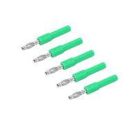 ZAICOLER Adaptateur de Fiche Banane 4 Mm, Forte connectivité, Fiche Banane de Conversion en Laiton PA Efficace de 4 Mm à 2, pour Instruments Industriels, 5 Couleurs (Green)