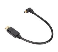 ZAICOLER Adaptateur vers Minidp Ultra HD 8K 60 Hz Transmission Bidirectionnelle pour Ordinateurs Portables et Moniteurs Noir 30 Cm (Courbure vers Le Haut)