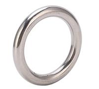 ZAICOLER Anneau Rond soudé en Acier Inoxydable Poli de qualité Marine pour Hamacs de Voile D'extérieur, 1 Pièce (10 * 50mm)