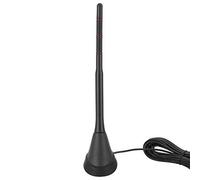 ZAICOLER Antenne Dab + FM Amplifiée Active pour Voiture, étanche, Universelle, 12V, pour Véhicules, Camping-Cars, ABS Noir + PVC