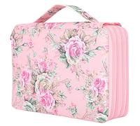 ZAICOLER Attaque à Crayon, Tissu Mignon Crayon Crayon Pochette Crayon avec Grande capacité pour Le Stockage de Papeterie (Fondation Rose)