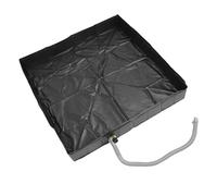 ZAICOLER Bac de Douche Portable de 41x41x6 Pouces pour Camping Caristes Voyages à la Plage Garde les Pieds Propres Loin Saleté et Herbe Pliable pour Rangement Facile Tuyau
