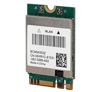ZAICOLER BCM94352Z Carte Réseau sans Fil Double Bande NGFF M.2 Bluetooth 4.0 802.11ac Adaptateur WLAN pour /8/10/OS X/Hackintosh, Transmission Haute Vitesse, Conception Portable, Adaptée aux (Câble