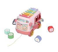 ZAICOLER Blocs de Bus Musical, Perles Colorées, Jouet d'apprentissage pour Enfants de 1 à 3 Ans, capacité de Compter Les Mains, Plastique 8,1 X 4,7 X 5, Pouces (Rouge)