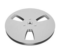 ZAICOLER Bobine de Bande Vide, Bride NAB en Alliage d'aluminium 3 Trous, Prise de Son à Bobine Ouverte pour l'enregistrement sur Lecteur de Bande, 1/4 X 7 Pouces (SILVER)