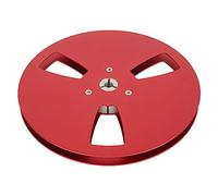 ZAICOLER Bobine de Bande Vide, Bride NAB en Alliage d'aluminium 3 Trous, Prise de Son à Bobine Ouverte pour l'enregistrement sur Lecteur de Bande, 1/4 X 7 Pouces (rouge)