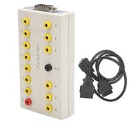 ZAICOLER Boîte de Broches de Câble de Diagnostic, avec Fonction de Commutation Rapide pour Les Tests de Véhicules, 147x78x32mm, ABS Blanc et Noir, 2 Unités