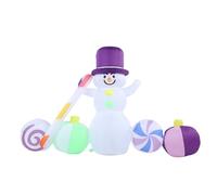 ZAICOLER Bonhomme de Neige Gonflable de 1,80 M avec Lumière LED Intégrée Décorations de Noël avec Puissant Souffleur,étanchéité IP44, Polyester épais 190t Idéal pour Jardin,Terrasse (Prise UE