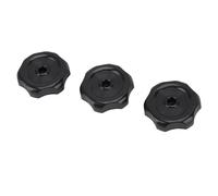 ZAICOLER Bouton de Fenêtre et de Ventilation de Camping-Car 3 Pièces, Bouton Tournant en Plastique ABS pour Camping-Cars, pour Un Fonctionnement et Une Ventilation Sécurisés (Black)