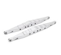 ZAICOLER Bras de Suspension Inférieurs Arrière en Alliage D'aluminium RC, Levier de Liaison de Suspension Durable pour LOSI Super Baja Rey 2.0 1/6 RC Voiture Tout-Terrain à Parcours Court (Silver)