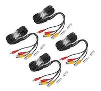 ZAICOLER Câble D'alimentation pour Caméra de sécurité, Cordon de Surveillance Facile à Installer pour les Projets de Surveillance, 3 Noyaux en Cuivre, 10 M/20 M/30, Intérieur et Extérieur (10m)