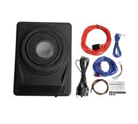 ZAICOLER Caisson de Basses sous Siège, 25 Cm, Fin, pour Voitures et | Ampli intégré, crête de 1 200 W, boîtier en alliage d\'aluminium, kit de câblage pour bateaux RV