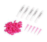 ZAICOLER Capuchon de Griffe Souple pour Chat, Accessoire de Toilettage pour Envelopper Le Couvre-Ongles de Chat, 100 Pièces, Protecteur de Patte d'animal de Compagnie pour Chats XS-L PVC Rose Rouge