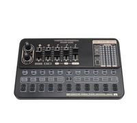 ZAICOLER Carte Son en Direct Bluetooth avec Réduction Intelligente du Bruit, Table de Mixage à Changement de Voix pour Diffusion en Direct, 16 Effets Spéciaux, karaoké, Concert, Studio de Rap Sonore