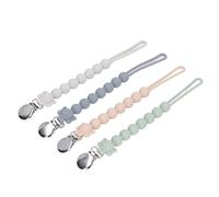 ZAICOLER Clamp/Holder de Tétine, 4pcs Clips de Sucette en Silicone de la Sucette en Silicone Solicon