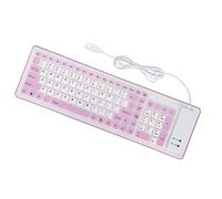 ZAICOLER Clavier Mécanique, Clavier Pliable en Silicone avec 103 Touches USB Filaire en Silicone Pliable, étanche, Silencieux, sans Décoloration, Clavier de Machine à écrire, Claviers