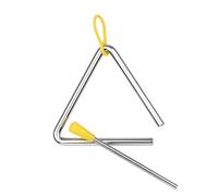ZAICOLER Cloche Triangulaire en Acier pour le Développement Musical et L'éducation des Enfants, Triangle de 8 Pouces avec Maillet pour Enfants, Instrument de Percussion à Main pour Apprendre le (4