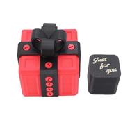 ZAICOLER Coffret Cadeau Ennuyeux avec Vis, Matériau PLA de 3,6 Pouces, Impression 3D, Boîte de Farces Artisanales avec Mécanisme Rotatif et Fonction de Stockage, Coffrets Cadeaux Surprise (noir rouge)