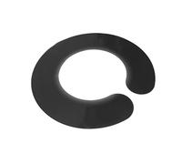 ZAICOLER Collier de Coupe de Cheveux en Silicone, Ne Se Déforme Pas, Facile à Ranger, Confortable et Doux pour Salon de Coiffure, Bricolage, Collier de Coiffure étanche de 12 Pouces (BLACK)