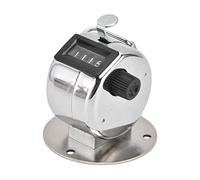 ZAICOLER Compteur de Pointage Manuel Durable à 4 Chiffres, pour écoles, Laboratoires et Casinos, Verre en Acier Inoxydable ABS