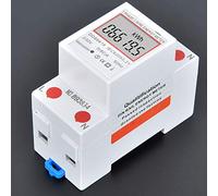 ZAICOLER Compteur d'énergie électrique monophasé DDS6619-005, Compteur de Puissance électrique 5A 80A 230V 50Hz, Affichage Numérique à Montage sur Rail DIN, avec Technologie Microélectronique,