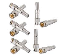 ZAICOLER Connecteur Mâle BNC Professionnel sans Soudure, 10 Pièces, pour Systèmes de Caméra de Vidéosurveillance, Noyau Entièrement en Cuivre, Alliage de Zinc, 12x7x2cm