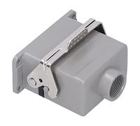 ZAICOLER Connecteur Robuste à Bouton Unique, Prise Rectangulaire 10 Broches pour Machines, Installation Pratique, Revêtement en Poudre à Haute Température, Convient pour L'automatisation Industrielle