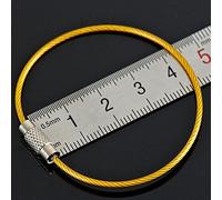 ZAICOLER Couchette, Fil de Trèfle Câble de Clés en Nylon Couvert et codé de Couleur Grande clé Anneau Anneau de de Touche Suspendue