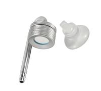 ZAICOLER Diffuseur D'Aquarium en Alliage D'aluminium Non Toxique et Sûr, Atomiseur de Dioxyde de Carbone à économie D'énergie écologique pour Aquarium Argent/Bleu 6 Cm 1 Pièce (Silver)