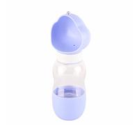ZAICOLER Distributeur de Bouteille d'eau Transparent Portable pour Chien, pour Boire Facilement en Déplacement, Ouverture Grand Angle de 350ml, 10cm (Nuages Violets)