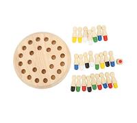 ZAICOLER Échecs à Mémoire de Couleur en Bois - Jeu de Logique éducatif pour Parent et Enfant - 24 Bâtons D'échecs, 1 Damier, 1 dé - Éducation Précoce des Enfants (Basique)