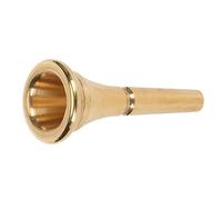 ZAICOLER Embouchure en Corne Dorée Embouchure en Corne en Laiton élégante Taille Standard pour les Joueurs de Concert Finition Plaquée or 1 unité