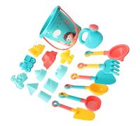 ZAICOLER Ensemble de Jouets de Sable de Plage pour Enfants, Seau et Pelle Colorés pour S'amuser en Plein Air à la Plage, à la Piscine ou dans Le Jardin, Matière Plastique Sûre, 18 Pièces