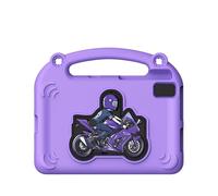 ZAICOLER Étui de Protection en EVA, Résistant aux Chocs, adapté aux Enfants, Protection de Support Intégrée avec Design Lavable, Idéal pour Tab S6 S5E A7 S6 Lite Tab K10 (Purple)