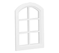ZAICOLER Fenêtres Cintrées Miniatures pour Maison de Poupée avec 6 Panneaux, Matériau en Bouleau de Haute qualité, sans Danger pour Les Enfants, Parfait pour Les Décorations de Maison de Poupée et