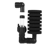 ZAICOLER Filtre Interne D'aquarium Filtration Efficace de L'oxygène pour Petits Poissons d'eau Douce en Plastique Noir 1 Pièce pour Dieux Colorés, Filtre D'aquarium à Pompe (2830)