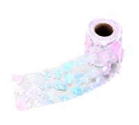 ZAICOLER Fleurs Rouleaux en Tulle, Fleurs Rouleaux en Tulle 8 Cm 10yd Exquis Vif Beau Bricolage Flexible Scintillant en Couture en Dentelle (Dégradé violet)