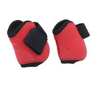 ZAICOLER Guêtres Tendineuses épaisses pour Cheval, avec Soutien Solide pour Les Jambes du Cheval, Quelles Que Soient Les Conditions Météorologiques, Coque en PU, Bottes Tendineuses Avant Rouges, 2