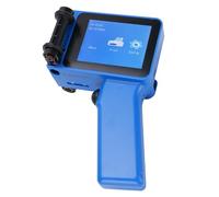 ZAICOLER Imprimante à Jet d'encre à Main, Petite Imprimante de Code à Barres Portable avec LED HD 4,3 Pouces sans Cartouche 12,7 Mm pour Le Code Barre du Code QR Bleu