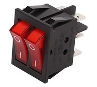ZAICOLER Interrupteur à Bascule pour Bateau, Lumière LED Rouge, Longue Durée de Vie, Bascule Marche/arrêt pour équipement électronique, Plastique PC, 1,26 X 0,98 Pouces