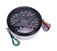 ZAICOLER Jauge Multifonction 4 en 1, Moniteur de Voltmètre de Température d'eau de Niveau de Carburant de Pression d'huile Compacte Haute Performance pour Camion de Bateau de Camping-car, 110 Mm