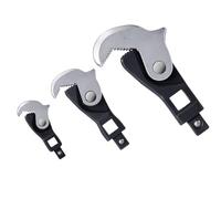 ZAICOLER Jeu de Clés à Pied-de-biche à Réglage Automatique liquet de Torsion 1/4", 3/8", 1/2 xtrémité Ouverte, Rapide de Taille Automatique avec Conception à Ressort